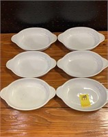 6 Mount Clemens Pottery Stoneware baking dishes