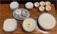 Discontinued English Oak Dinnerware set