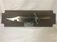 Authentic Reproduction Jim Bowie Knife with Wall