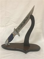 Large Knife on Stand