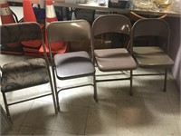 4 Folding Metal Chairs selling together