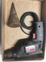 Lot containing 3/8" corded drill and