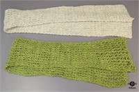 Crocheted Scarves 2pc