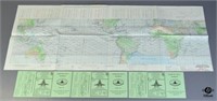 Mission Chart August 1983 and Flight Schedule 4pc
