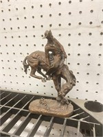 "The Outlaw" bronze by Frederick Remington.6 1/2