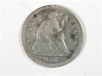 1857-O silver Seated Liberty half dime