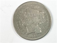 1865 nickel Three Cent piece