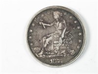 1877(P) silver Trade dollar,