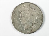 1922-? Peace silver dollar, mint mark area worn