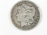 1879-S Morgan silver dollar, reverse of 1879