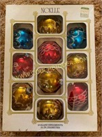 Noelle Set of 10 Glass Ornaments
