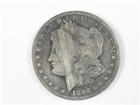 1892-O Morgan silver dollar