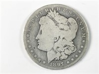 1897-O Morgan silver dollar