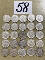 (25) Roosevelt Silver Dimes