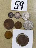 Foreign Coins - Some Silver
