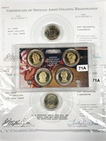 6pc uncirculated Presidential dollars set: 2007