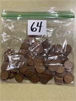 (180) Wheat Cents Various Dates