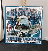 Metal Armed Forces Sign