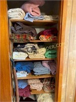 Contents of the linen closet