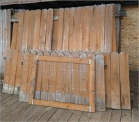 22 Panels Wood Picket Fence