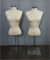 2x Mannequin Torso On Stand