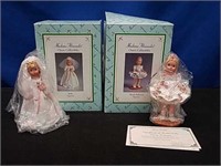 2 Madame Alexander Figurines in Box