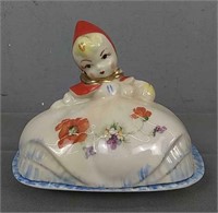 Red Riding Hood Covered Butter Dish