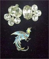 Alice Caviness Sterling Bird Brooch Pin And