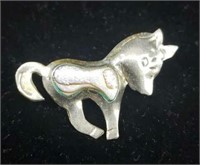 Taxco Silver Donkey Pin Brooch