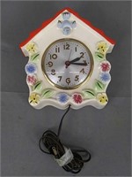 Vintage Porcelain Electric Clock