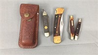4x Buck, Case, Old Timer & Cub Scout Knife