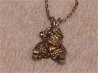 Sterling Silver Gnome Pendant Necklace