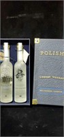 Polish Luxury Vodka -2 Small Bottles in Box - No