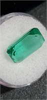 Beautiful Emerald Cut Green Amethyst 4.6k Lab