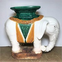 Heavy Ceramic Elephant Plant Stand