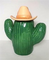 Cactus Cookie Jar & Cowboy Hat Lid