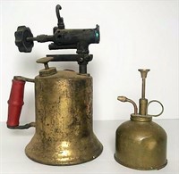 Vintage Turner Blow Torch & Oil Can