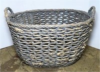 Woven Rush Laundry Basket
