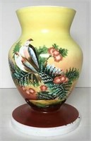 Porcelain Footed vase with Hand Painted