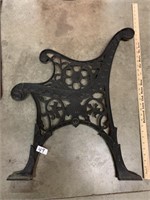 CAST IRON BENCH END-JUST 1