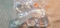 Set of 20 Plastic Silver Dollar Capsules