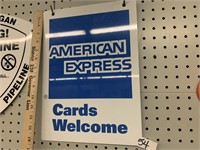 AMERICAN EXPRESS METAL SIGN