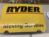 LARGE RYDER MOVING SERVICES SIGN