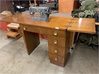 SEWING CABINET WITH KENMORE MACHINE