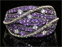 Genuine 2.24 ct Amethyst Cocktail Ring