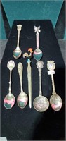 6 Souvenir Spoons and Letter Opener
