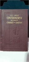 Antique Book Controversy Between Christ & Satan