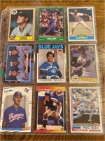 1982-1989 baseball cards
