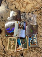 Holographic and miniature Baseball cards
