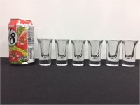 Pack of 6 shot glasses